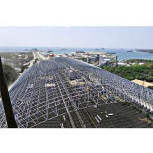 Cadre d&#39;espace en acier de bonne qualité Conception de hangar de rangement de charbon pour centrale électrique